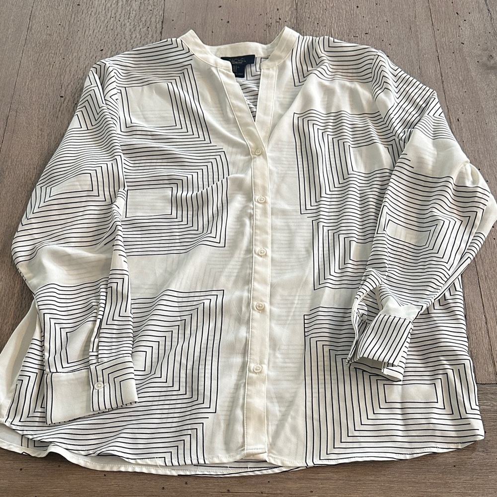 Rachel by Rachel Roy Long Sleeve Button Down Blouse